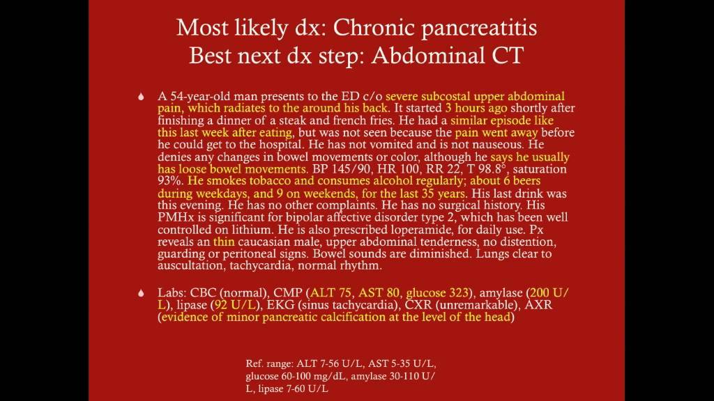 Chronic Pancreatitis Crash Medical Review Series - 