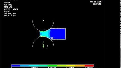 Rolling Analysis animation in Ansys APDL