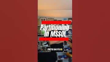Partitioning in MSSQL