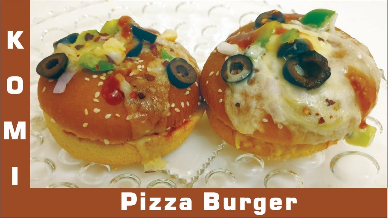 Pizza Burger Detail Recipe By komalStreet Style Pizza Burger YouTube