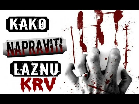 Kako napraviti LAZNU KRV / Como hacer sangre falsa
