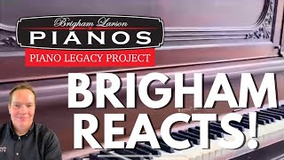 Brigham Reacts! PIANO LEGACY PROJECT - The Baxter Family Piano!