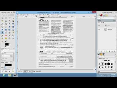 Como editar PDF no GIMP
