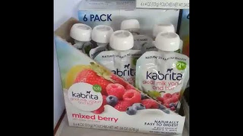 Kabrita goat milk yogurt and fruit #ad