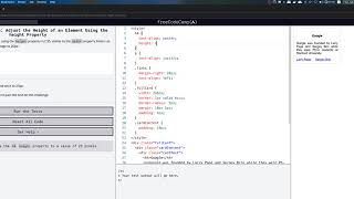 Famous freeCodeCamp: Adjust the Height of an Element Using the height Property Wealth