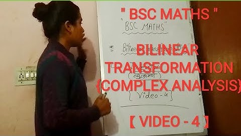 " BSC MATHS " | BILINEAR TRANSFORMATION ( INVERSION ) { COMPLEX ANALYSIS } 【 VIDEO - 4 】