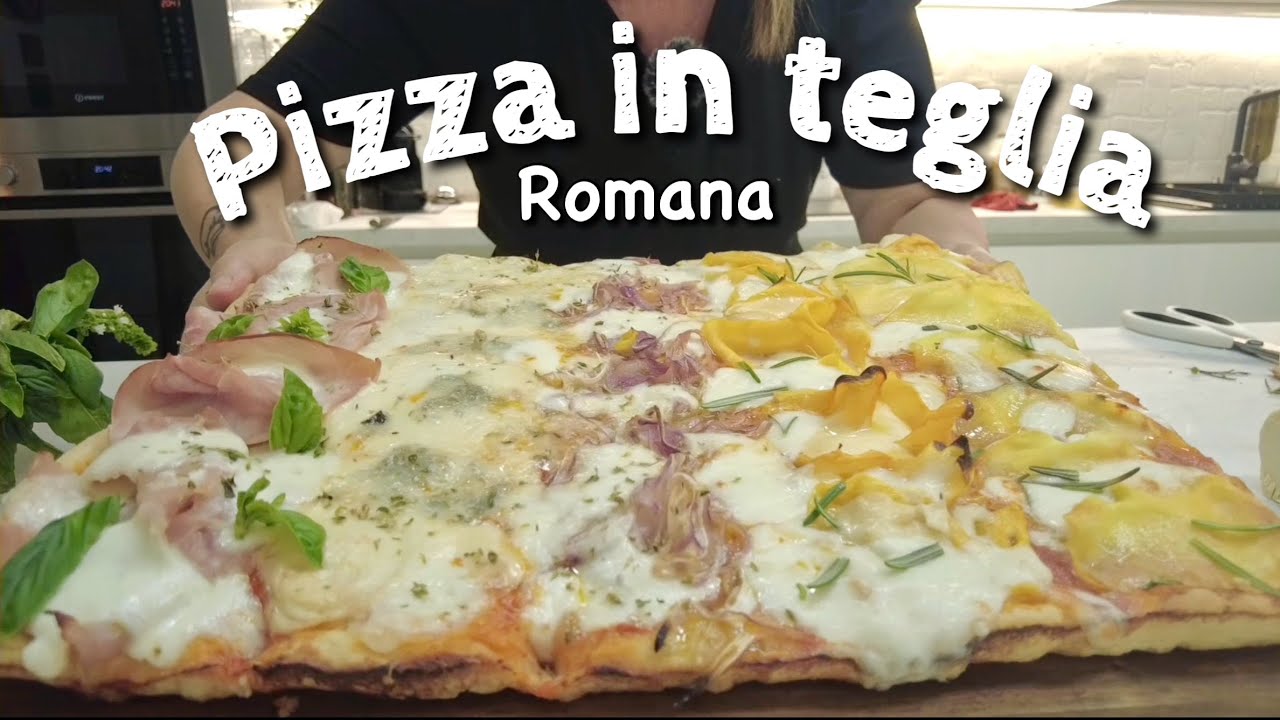 ПИЦЦА В РИМСКОМ СТИЛЕ НА СКОВОРОДЕ 5 вкусов на одном ХРУСТЯЩЕМ и НАКОНЕЧНОМ противне