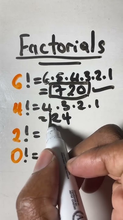How to do factorials #factorials #maths l - YouTube