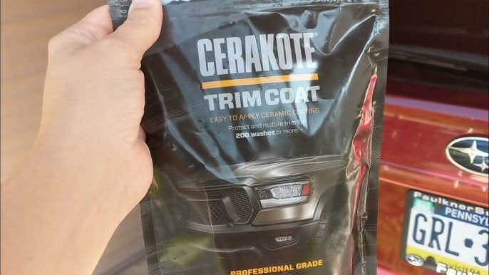 Have Old/Ugly Black Plastic Trim on Your Vehicle? Cerakote Ceramic Trim Coat  Restoration Kit Review 