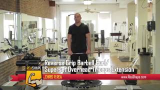 How to: Full Arm Workout Biceps, Forearms & Triceps in 4 Exercises with Chris R. Rea from ReaShape