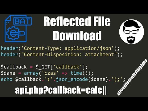 RFD: Reflected File Download