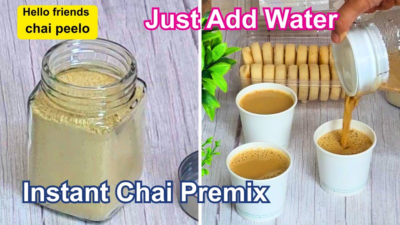 Instant chai / tea premix powder recipe quick travel tea premix