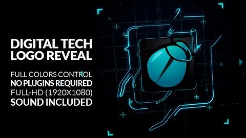 Digital Tech Logo Reveal | After Effects Template | Logo Stings