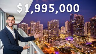 Is this the Best Condo in Brickell for under $2,000,000? | Night & Day Miami Condo Tour
