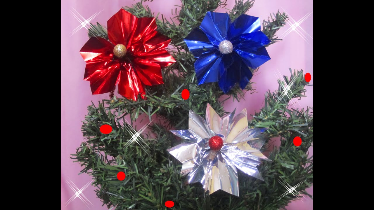 MANUALIDADES:FLOR ESTRELLA - YouTube