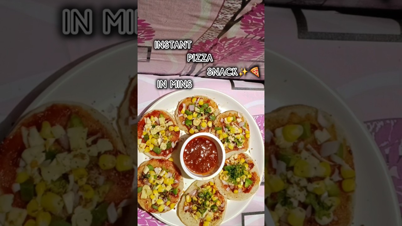 Instant Rava (Suji) Pizza Snack Recipe | Suji Pizza Snack on pan/tawa |Easy Evening Snack Idea✨️