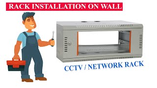 How Fix Install Network Cctv Rack On Wall, 2U4U Cctv Dvr Nvr Rack Installation For Heavy Weights