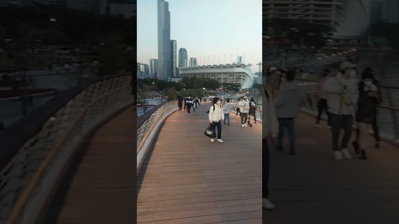 Canton Tower Bridge walk