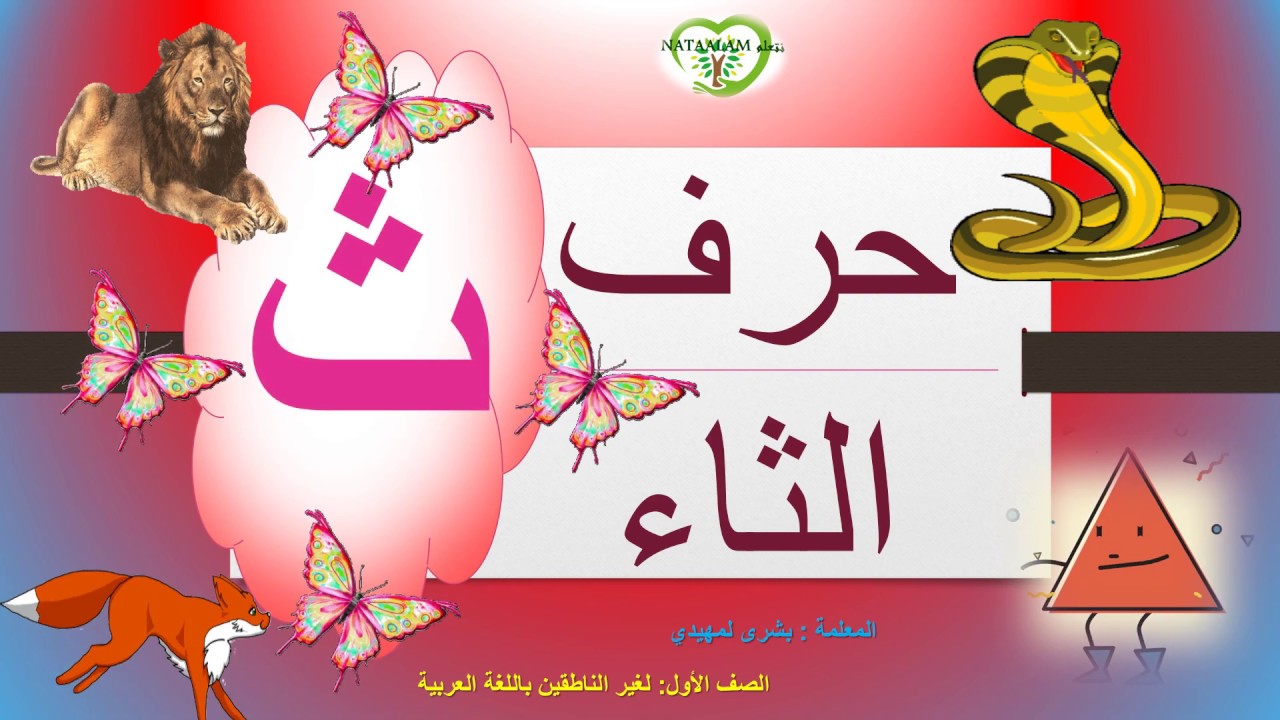 Arabic letter THAA (ث), Arabic Alphabet for Children – حرف الثاء ...