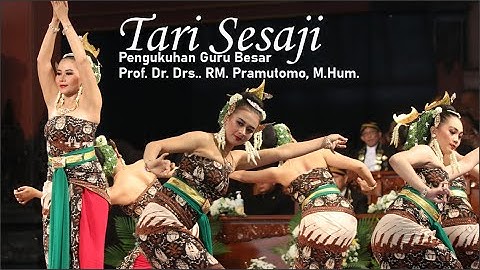 Tari Sesaji // PENGUKUHAN GURU BESAR ➤ Prof. Dr. Drs. RM. Pramutomo, M.Hum.