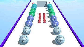 Ball Merge 2048 - Going Balls Game - Levels 52 and 53 with Handcam