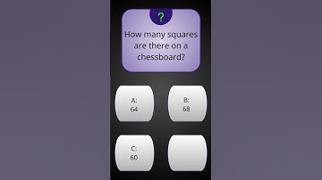 How many squares are there on a chessboard #quiz #mindbendingquiz #quizzes #quiztime #puzzle
