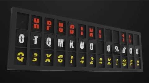 Split Flap - Houdini Digital Asset