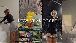 NEW YEAR RESET 2024 | productive day in my life,  meal prep, staying consistent,