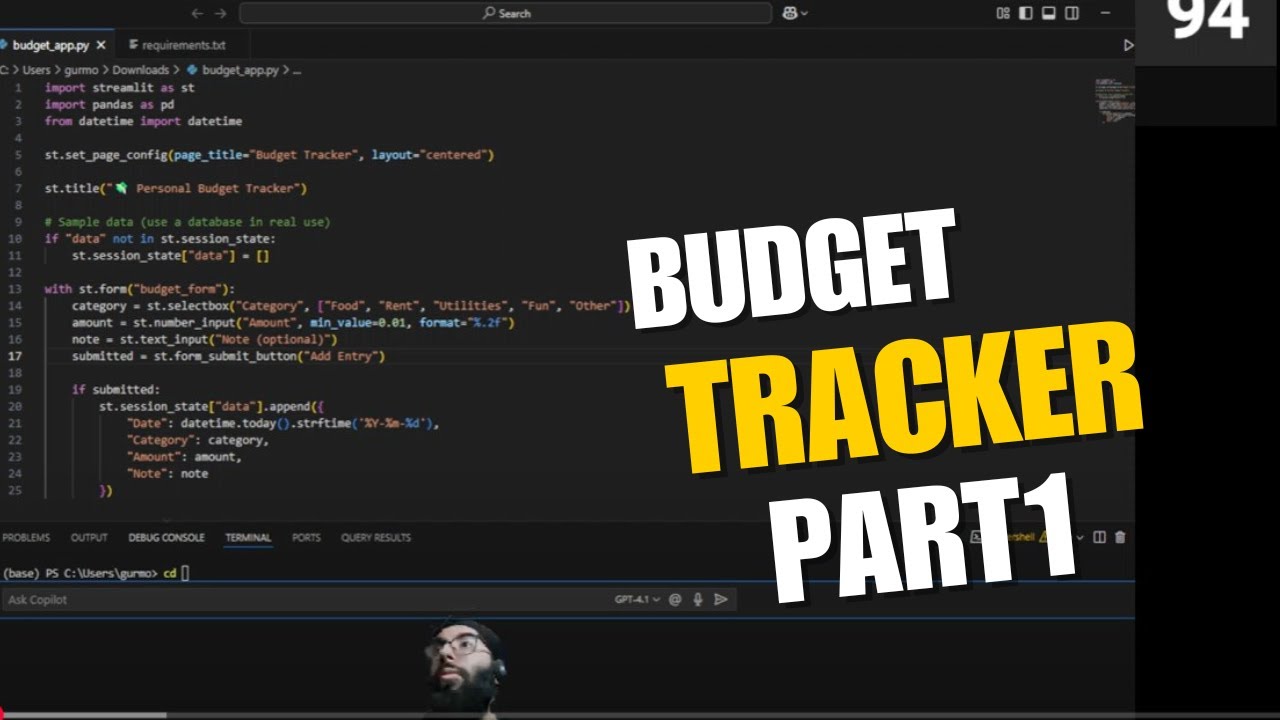Project1 Finance - Budget Tracking App