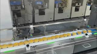 Muffin, cupcake high speed flow wrapping machine