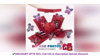 Full Creative Holiday Gift Explosion Box DIY Valentines Day Surprise Explosion Handmade With Magic News