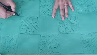 how to draw nakshi kantha design//how to draw paper art//nokshi katha design//pencil art.