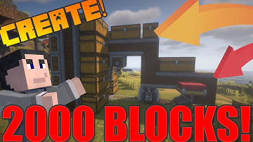 Create Mod: I rode an Automatic Tunnel Bore for more than 2000 blocks!