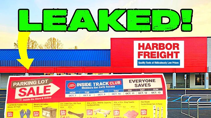 Harbor Freight October Parking Lot Sale 2024