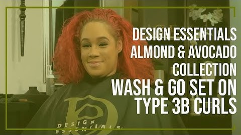 Design Essentials Almond & Avocado Collection   Wash & Go Set on Type 3 B