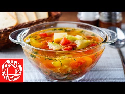 Овощной суп с помидорами