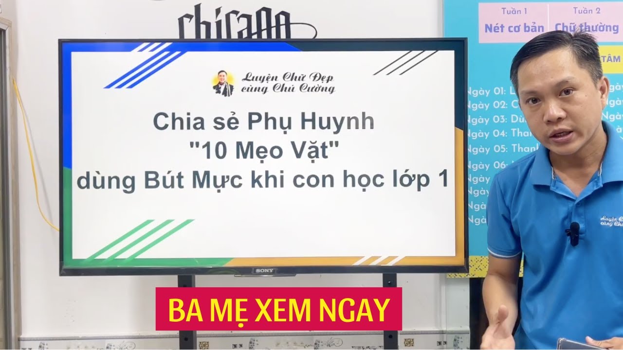 10 kinh nghiệm dùng Bút Mực khi có con học lớp 1