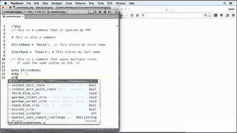 Comments and white space