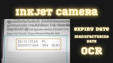 Inkjet camera - expiry, manufacturing date, OCR