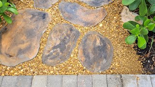 How to Make Natural Looking Stepping Stones From Bagged Cement Mix