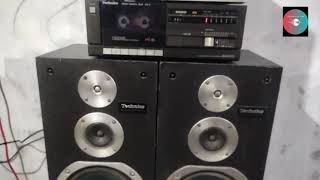 Technics Vintage Music Track  With Speakers