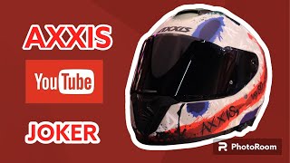 Me quedo pequeño el XL🫨🫨🫨: Casco AXXIS HAWK  SICK JOKE (JOKER)