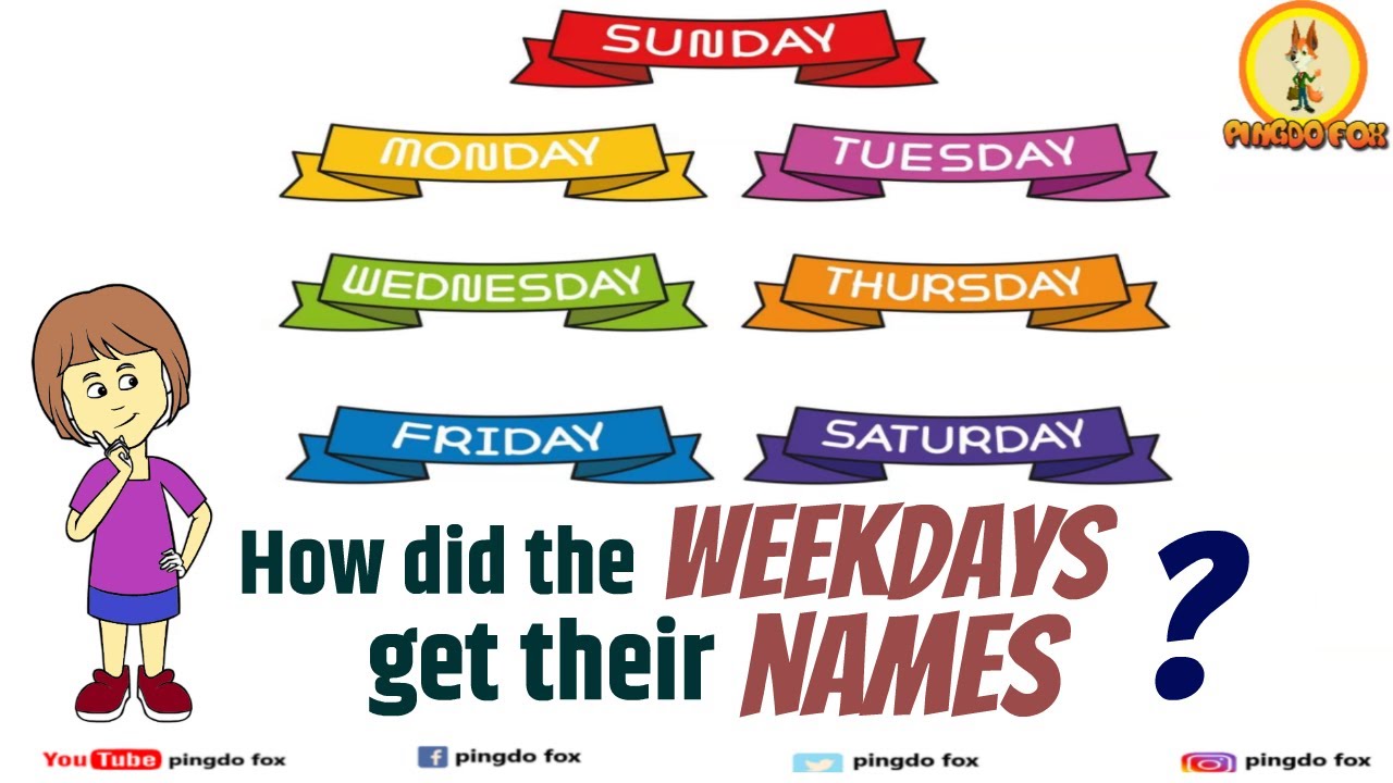 How Did The DAYS OF THE WEEK Get Their NAMES YouTube