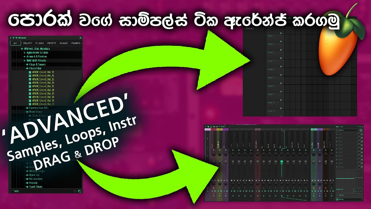 FL Studio 2025 Drag & Drop Advanced Tutorial (Sinhala Audio Engineering)