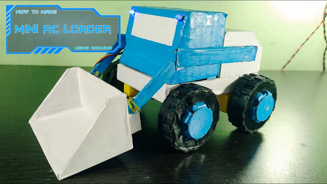 how to make mini RC loader using arduino [hindi] || VD TECH Enthusiast ...