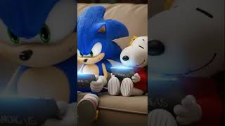 snoopy and sonic playing among us ￼