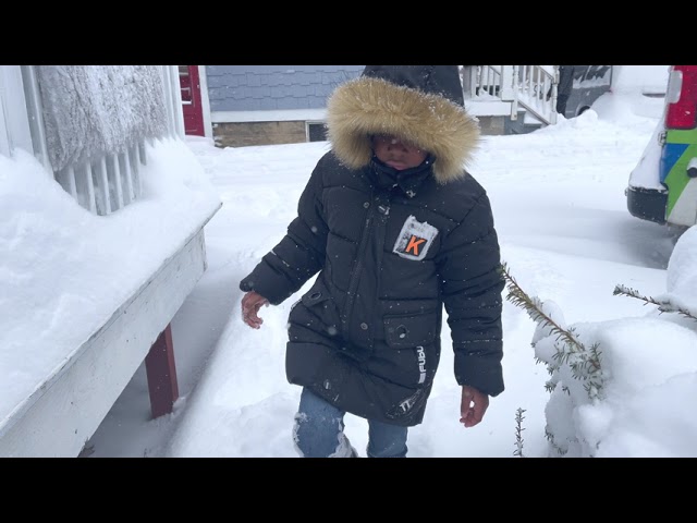 Storm snow at Akron Ohio 2022