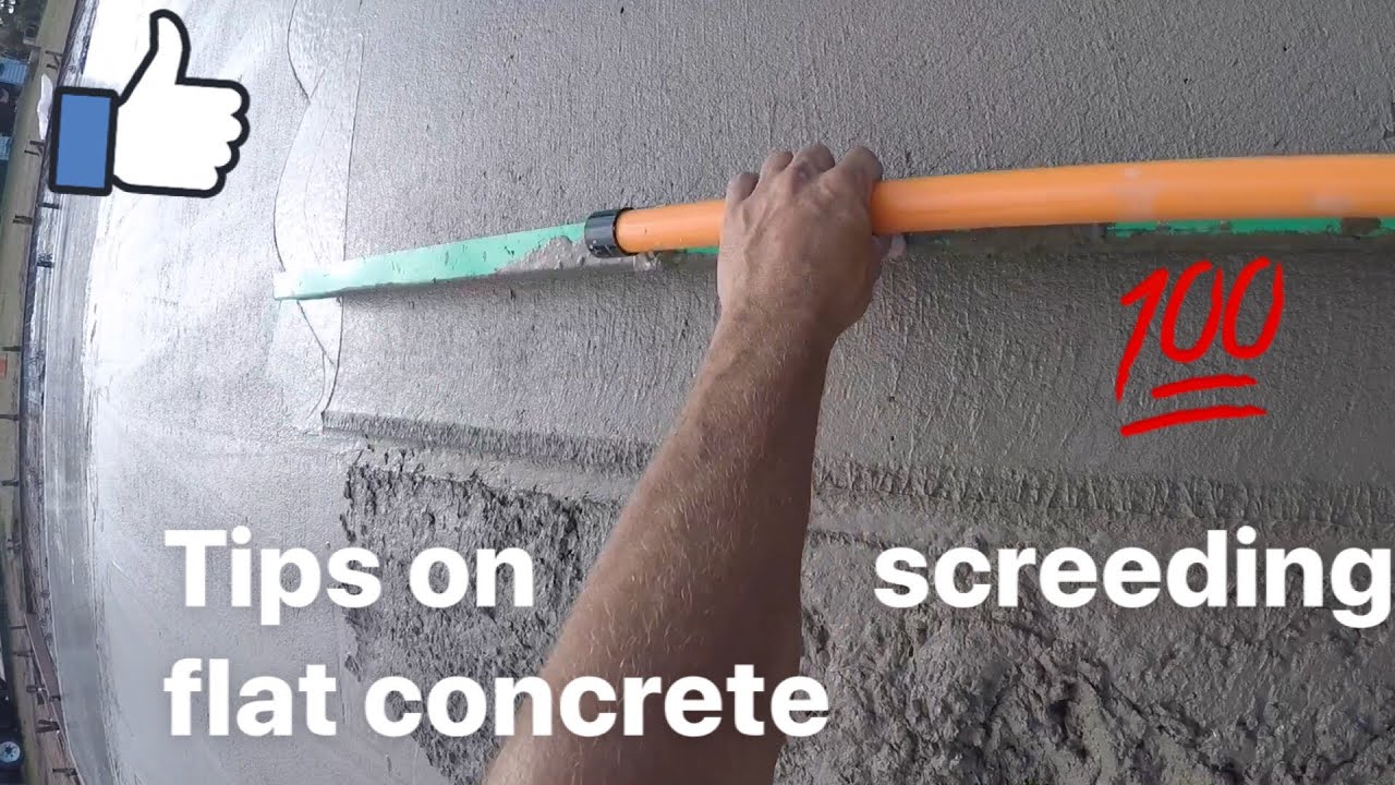 Tips on screeding concrete in Australia - YouTube