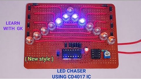 Led chaser #555timer #cd4017 #chaser #learnwithsmile #learnwithgk #ledchaser #circuit