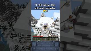 chickens watching me try this again💀 #minecraft #minecraftshorts